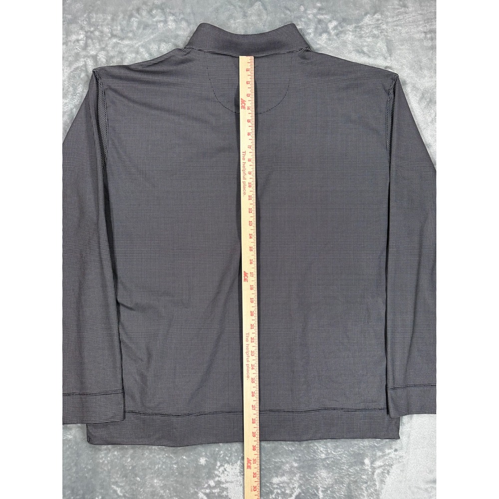 Mack by Horn Legend Mens 2XL Black Micro Check Quarter Zip Performance Pullover - Picture 4 of 4